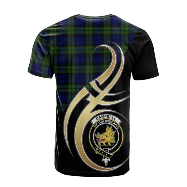 Campbell Modern Clan T-Shirt, Scottish Tartan Campbell Modern Clans T-Shirt Believe In Me Style - Image 2