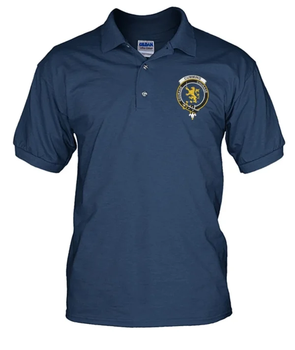 Cumming Clan Polo Shirt, Scottish Tartan Cumming Clans Polo Shirt Badge Style - Image 9