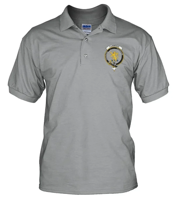 Cumming Clan Polo Shirt, Scottish Tartan Cumming Clans Polo Shirt Badge Style - Image 5