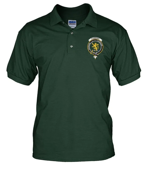 Cumming Clan Polo Shirt, Scottish Tartan Cumming Clans Polo Shirt Badge Style - Image 17