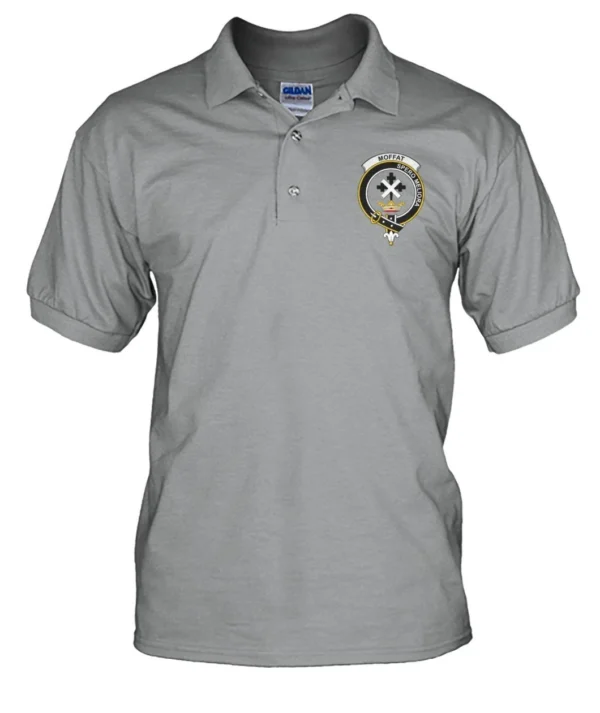 Moffat Clan Polo Shirt, Scottish Tartan Moffat Clans Polo Shirt Badge Style - Image 3