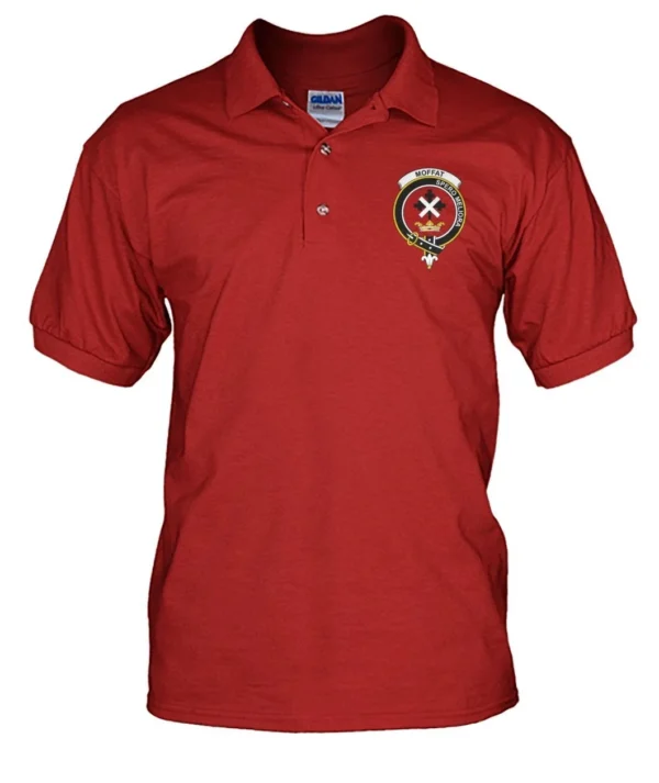 Moffat Clan Polo Shirt, Scottish Tartan Moffat Clans Polo Shirt Badge Style - Image 5