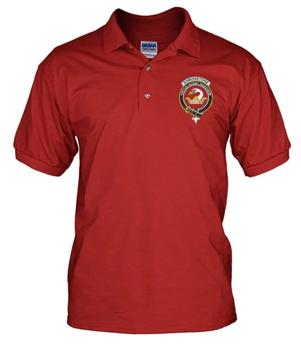 Edmonstone Clan Polo Shirt, Scottish Tartan Edmonstone Clans Polo Shirt Badge Style - Image 5