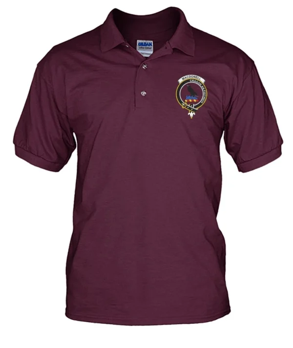 MacDonell Clan Polo Shirt, Scottish Tartan MacDonell Clans Polo Shirt Badge Style - Image 15