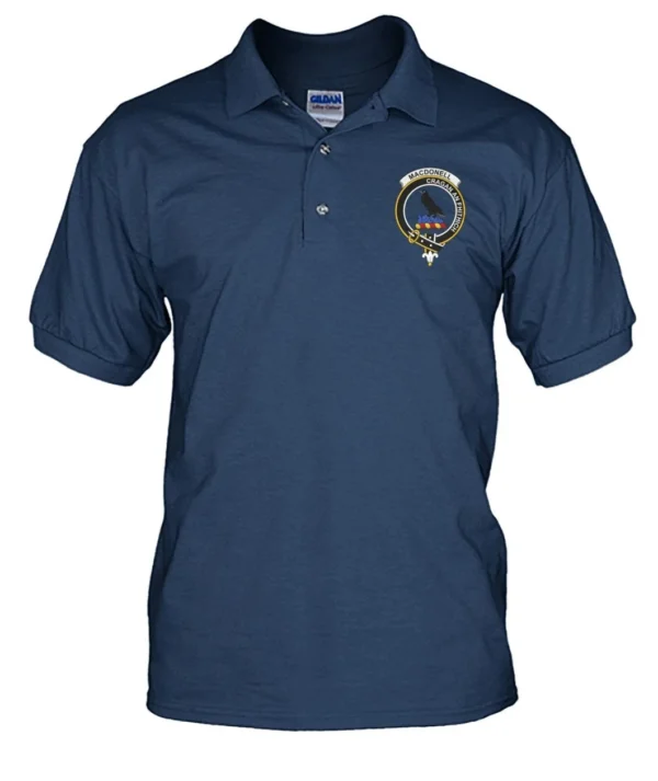 MacDonell Clan Polo Shirt, Scottish Tartan MacDonell Clans Polo Shirt Badge Style - Image 11