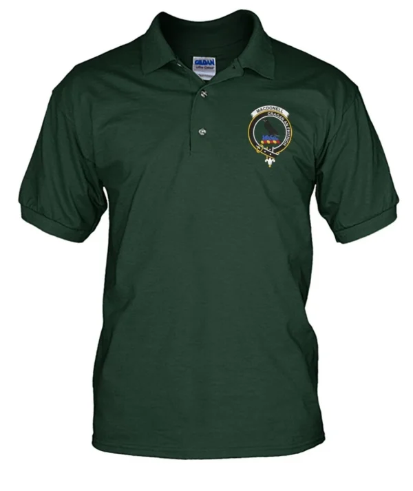 MacDonell Clan Polo Shirt, Scottish Tartan MacDonell Clans Polo Shirt Badge Style - Image 13