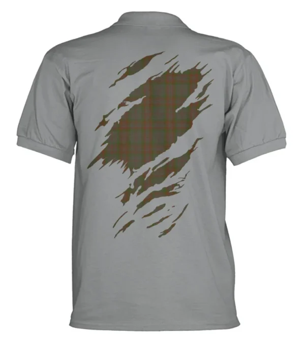 Gray Clan Polo Shirt, Scottish Tartan Gray Clans Polo Shirt Badge Style - Image 4