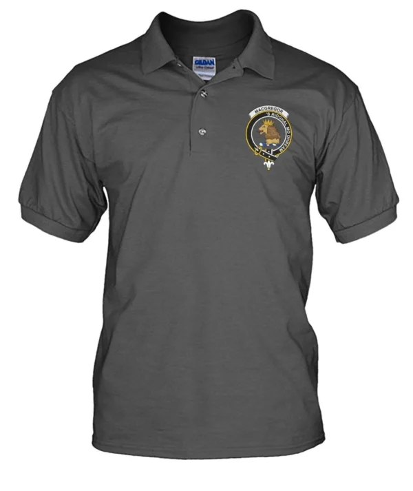 MacGregor Clan Polo Shirt, Scottish Tartan MacGregor Clans Polo Shirt Badge Style - Image 9