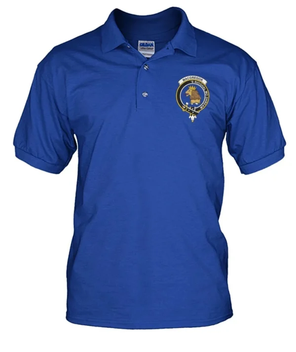 MacGregor Clan Polo Shirt, Scottish Tartan MacGregor Clans Polo Shirt Badge Style - Image 7