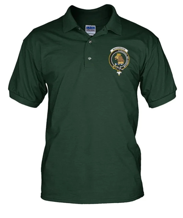 MacGregor Clan Polo Shirt, Scottish Tartan MacGregor Clans Polo Shirt Badge Style - Image 15