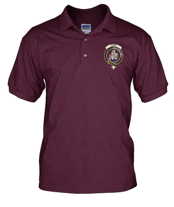 Haig Clan Polo Shirt, Scottish Tartan Haig Clans Polo Shirt Badge Style - Image 13