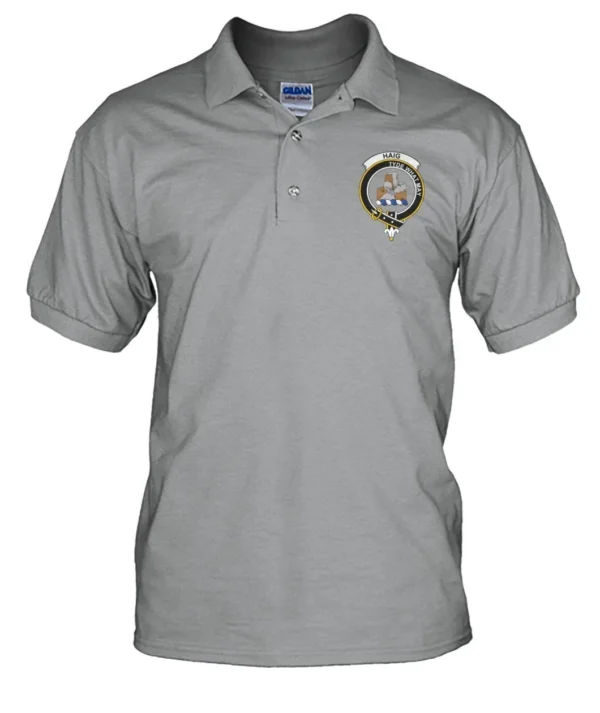 Haig Clan Polo Shirt, Scottish Tartan Haig Clans Polo Shirt Badge Style - Image 3