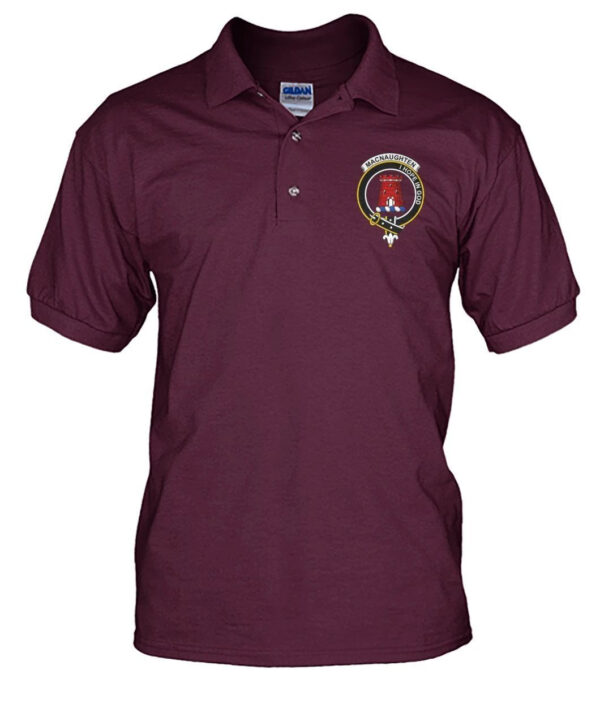 MacNaughten Clan Polo Shirt, Scottish Tartan MacNaughten Clans Polo Shirt Badge Style - Image 13