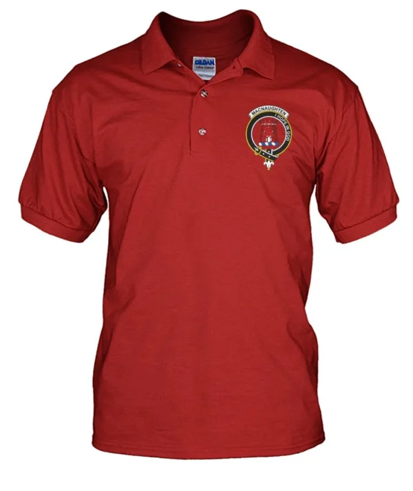 MacNaughten Clan Polo Shirt, Scottish Tartan MacNaughten Clans Polo Shirt Badge Style - Image 5