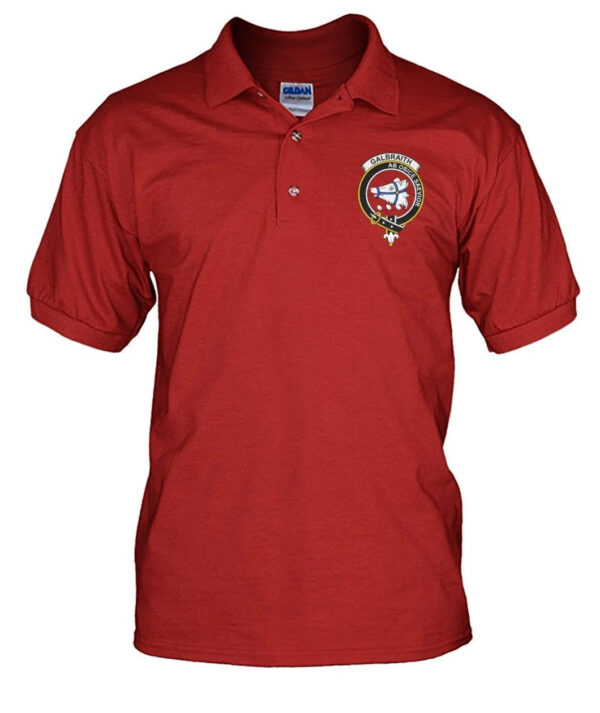 Galbraith Clan Polo Shirt, Scottish Tartan Galbraith Clans Polo Shirt Badge Style - Image 5