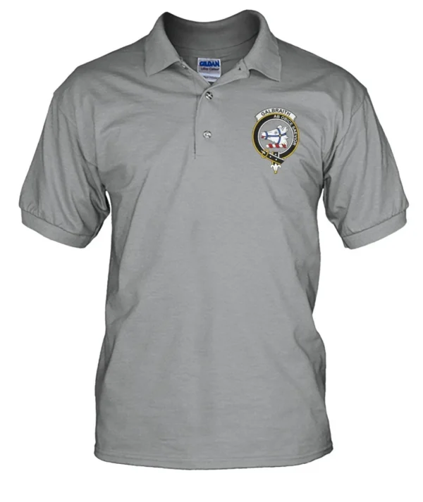 Galbraith Clan Polo Shirt, Scottish Tartan Galbraith Clans Polo Shirt Badge Style - Image 3