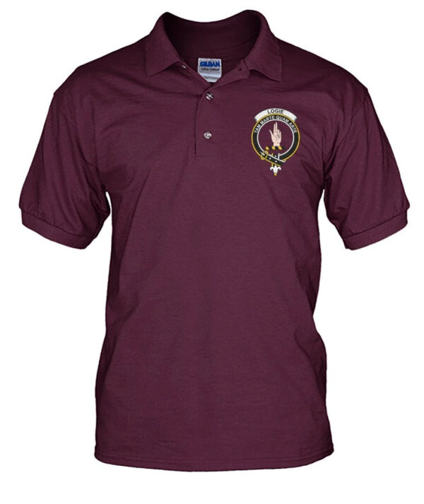 Logie Clan Polo Shirt, Scottish Tartan Logie Clans Polo Shirt Badge Style - Image 13