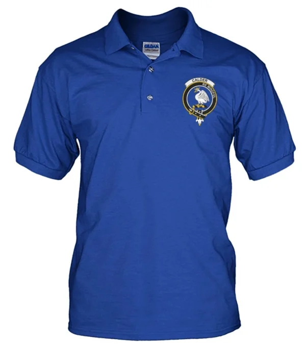 Calder Clan Polo Shirt, Scottish Tartan Calder Clans Polo Shirt Badge Style - Image 7