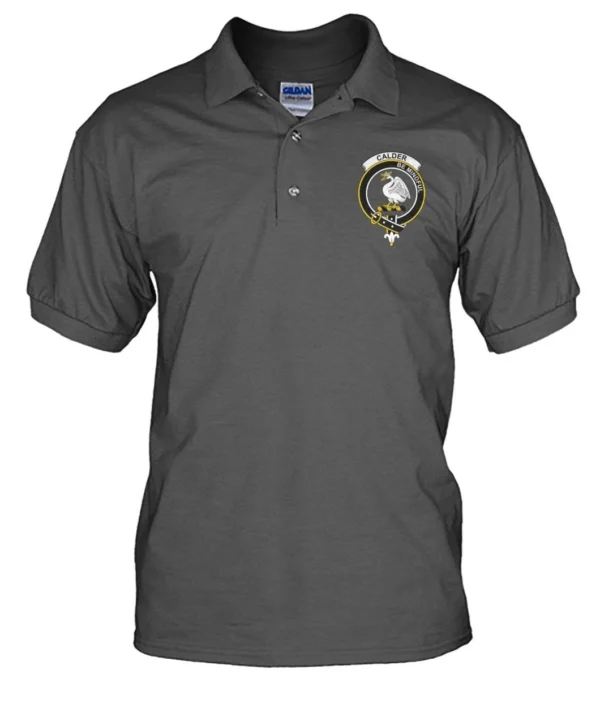 Calder Clan Polo Shirt, Scottish Tartan Calder Clans Polo Shirt Badge Style - Image 9