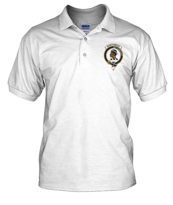 Borthwick Clan Polo Shirt, Scottish Tartan Borthwick Clans Polo Shirt Badge Style