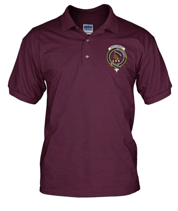 Borthwick Clan Polo Shirt, Scottish Tartan Borthwick Clans Polo Shirt Badge Style - Image 13