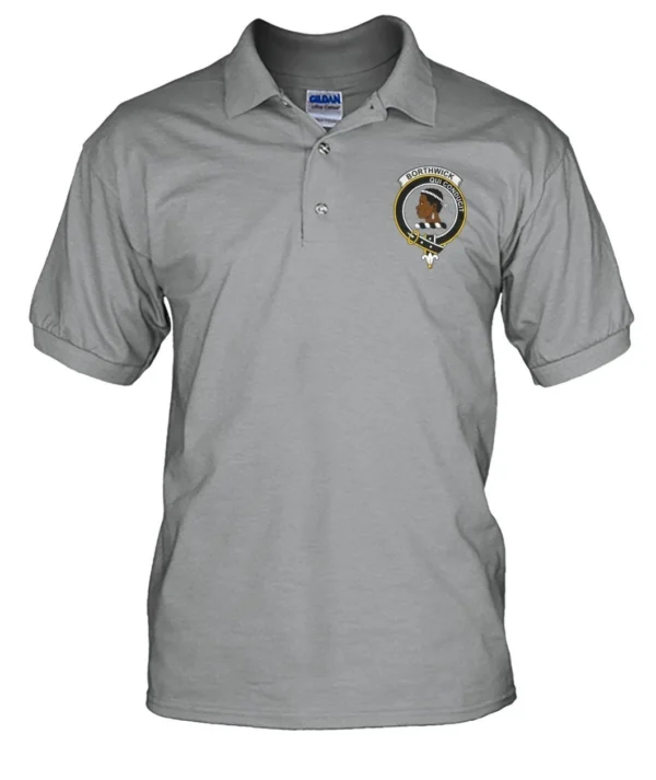 Borthwick Clan Polo Shirt, Scottish Tartan Borthwick Clans Polo Shirt Badge Style - Image 5