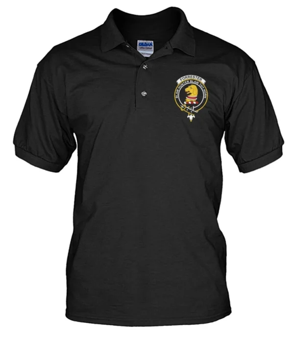 Forrester Clan Polo Shirt, Scottish Tartan Forrester Clans Polo Shirt Badge Style - Image 17