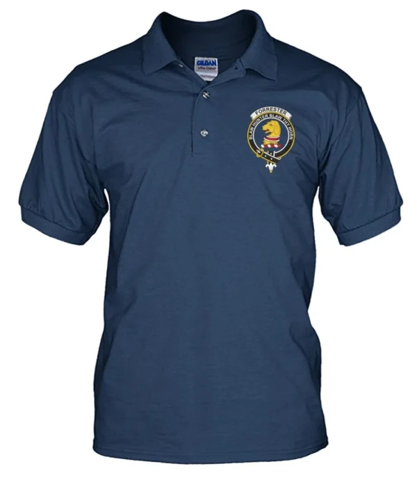 Forrester Clan Polo Shirt, Scottish Tartan Forrester Clans Polo Shirt Badge Style - Image 11