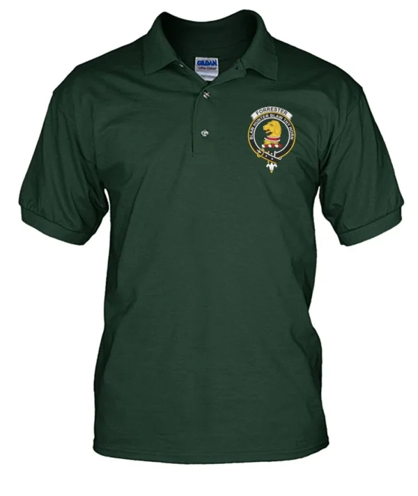 Forrester Clan Polo Shirt, Scottish Tartan Forrester Clans Polo Shirt Badge Style - Image 15