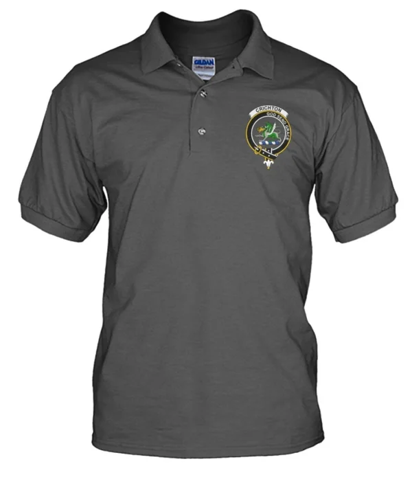 Crichton Clan Polo Shirt, Scottish Tartan Crichton Clans Polo Shirt Badge Style - Image 11