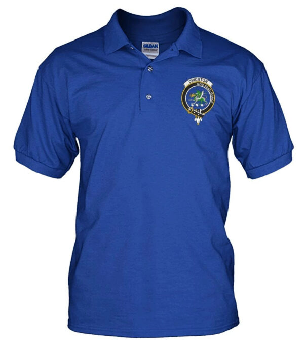 Crichton Clan Polo Shirt, Scottish Tartan Crichton Clans Polo Shirt Badge Style - Image 13