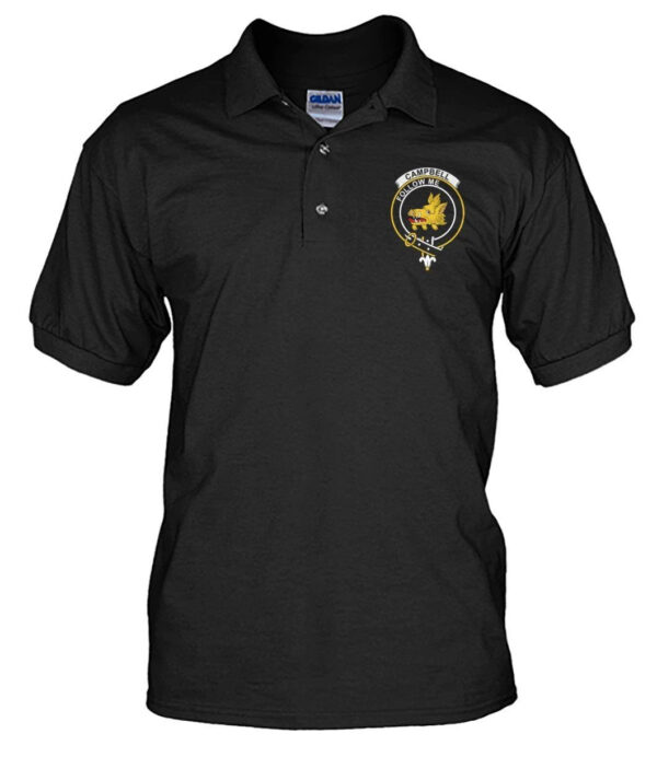 Campbell Clan Polo Shirt, Scottish Tartan Campbell Clans Polo Shirt Badge Style - Image 17