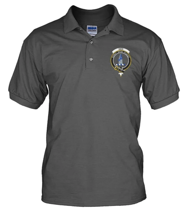 Ged Clan Polo Shirt, Scottish Tartan Ged Clans Polo Shirt Badge Style - Image 9