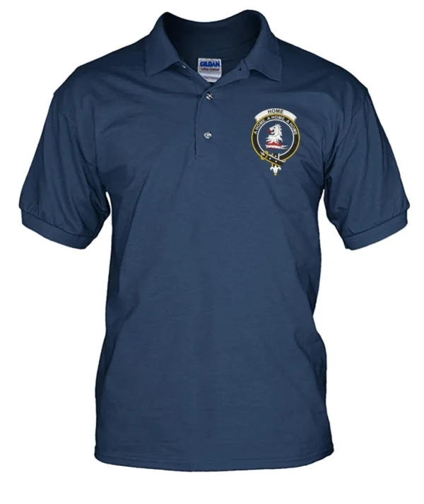 Home Clan Polo Shirt, Scottish Tartan Home Clans Polo Shirt Badge Style - Image 11