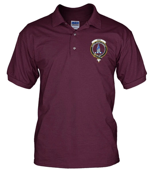 Ged Clan Polo Shirt, Scottish Tartan Ged Clans Polo Shirt Badge Style - Image 13