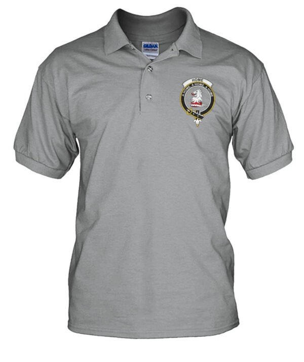 Home Clan Polo Shirt, Scottish Tartan Home Clans Polo Shirt Badge Style - Image 3