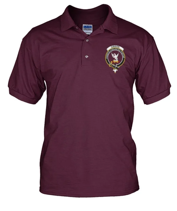 Gibson Clan Polo Shirt, Scottish Tartan Gibson Clans Polo Shirt Badge Style - Image 13