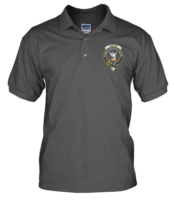 Gibson Clan Polo Shirt, Scottish Tartan Gibson Clans Polo Shirt Badge Style - Image 9