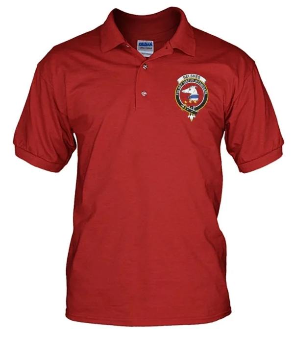 Belshes Clan Polo Shirt, Scottish Tartan Belshes Clans Polo Shirt Badge Style - Image 5