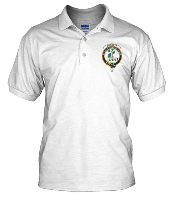 Burnett Clan Polo Shirt, Scottish Tartan Burnett Clans Polo Shirt Badge Style