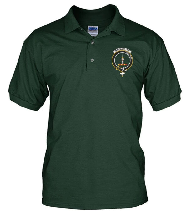 MacAlister Clan Polo Shirt, Scottish Tartan MacAlister Clans Polo Shirt Badge Style - Image 15