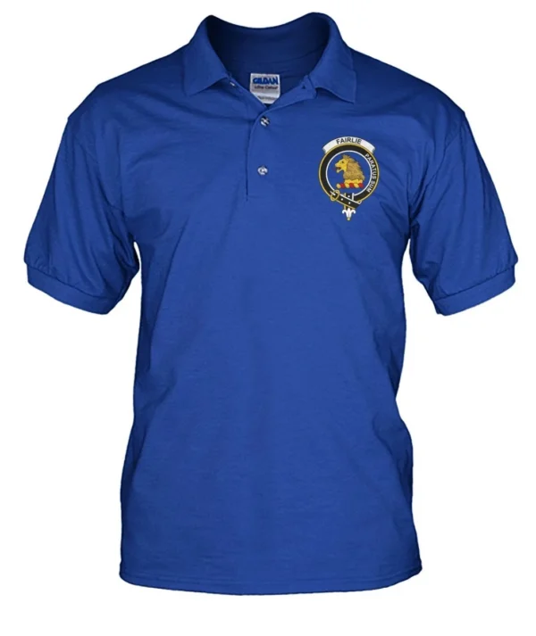 Fairlie Clan Polo Shirt, Scottish Tartan Fairlie Clans Polo Shirt Badge Style - Image 7