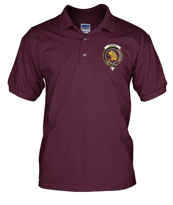 Fairlie Clan Polo Shirt, Scottish Tartan Fairlie Clans Polo Shirt Badge Style - Image 13