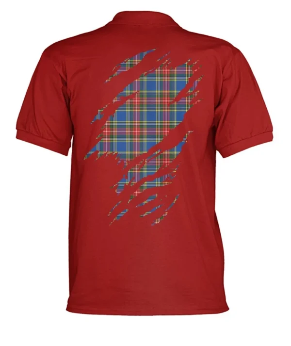 Bethune Clan Polo Shirt, Scottish Tartan Bethune Clans Polo Shirt Badge Style - Image 6