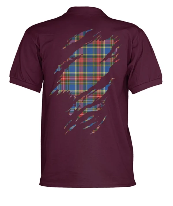 Bethune Clan Polo Shirt, Scottish Tartan Bethune Clans Polo Shirt Badge Style - Image 14