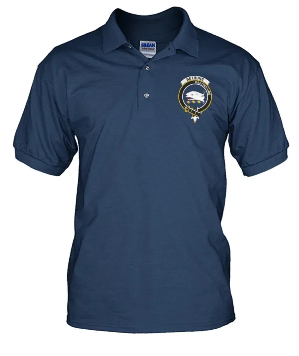 Bethune Clan Polo Shirt, Scottish Tartan Bethune Clans Polo Shirt Badge Style - Image 11