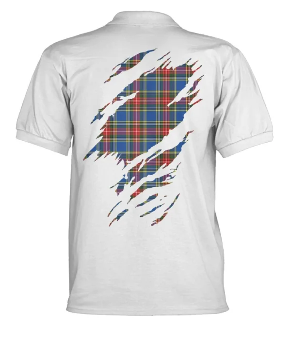 Bethune Clan Polo Shirt, Scottish Tartan Bethune Clans Polo Shirt Badge Style - Image 2