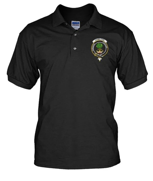 Hamilton Clan Polo Shirt, Scottish Tartan Hamilton Clans Polo Shirt Badge Style - Image 13