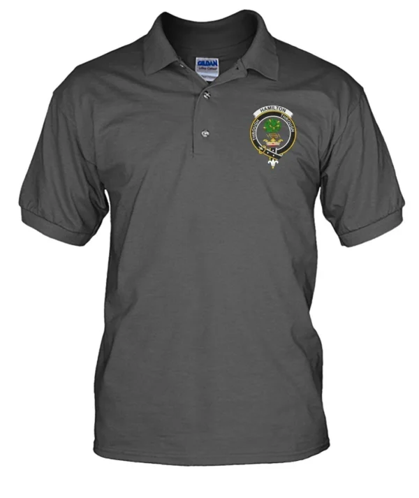 Hamilton Clan Polo Shirt, Scottish Tartan Hamilton Clans Polo Shirt Badge Style - Image 17