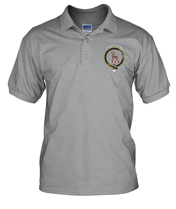 MacCorquodale Clan Polo Shirt, Scottish Tartan MacCorquodale Clans Polo Shirt Badge Style - Image 3